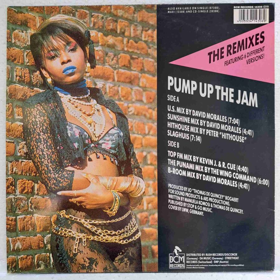 Technotronic Featuring Felly – Pump Up The Jam (The Remixes) SKU13 (3) Technotronic Featuring Felly – Pump Up The Jam (The Remixes) - Disc VINIL MAXI 45 RPM VG+