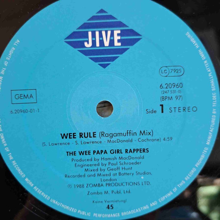 Wee Papa Girl Rappers – Wee Rule SKU4 (1) Wee Papa Girl Rappers – Wee Rule - Disc VINIL MAXI 45 RPM VG+