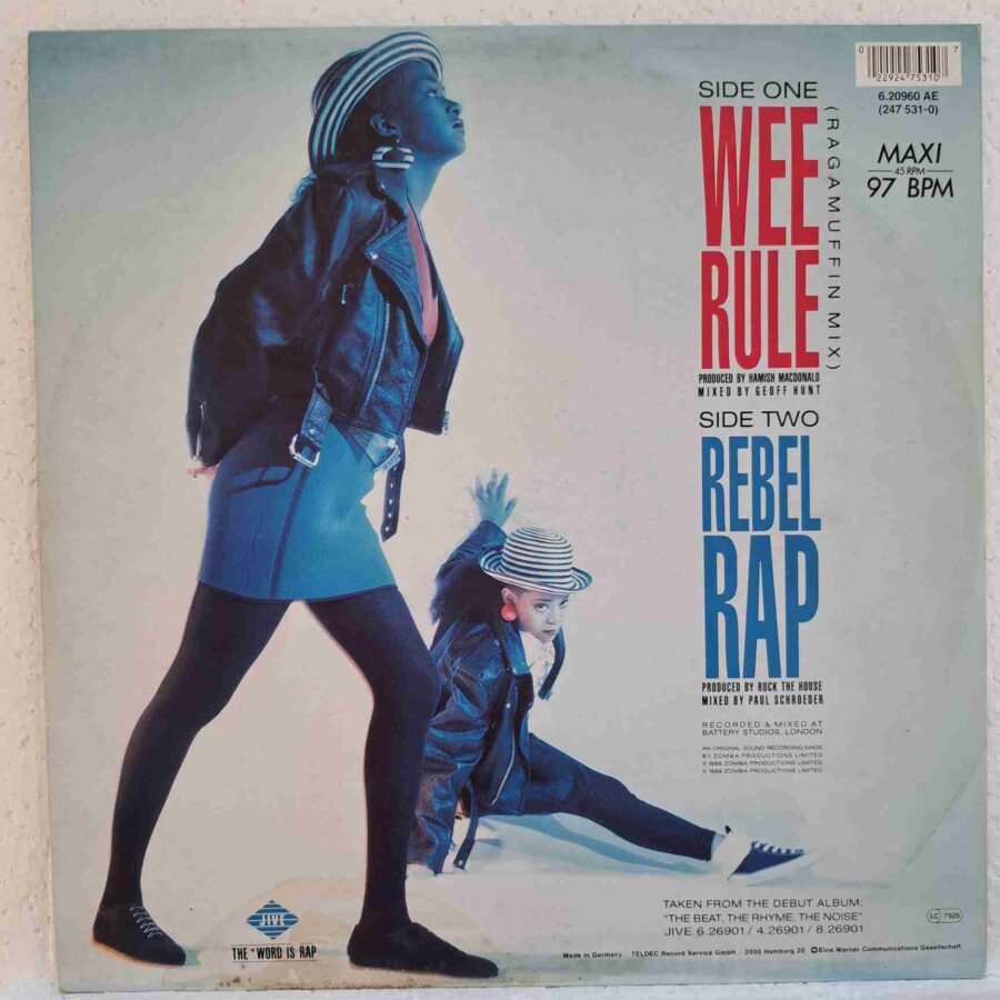 Wee Papa Girl Rappers – Wee Rule SKU4 (3) Wee Papa Girl Rappers – Wee Rule - Disc VINIL MAXI 45 RPM VG+
