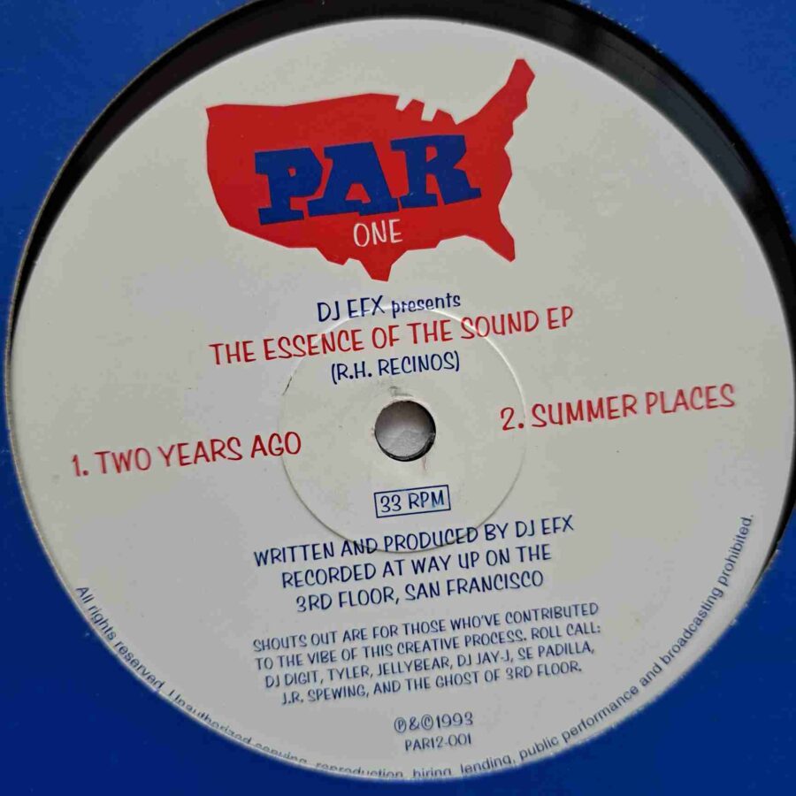 DJ EFX – The Essence Of The Sound EP SKU4 (1) DJ EFX – The Essence Of The Sound EP - Disc VINIL MAXI VG+ US