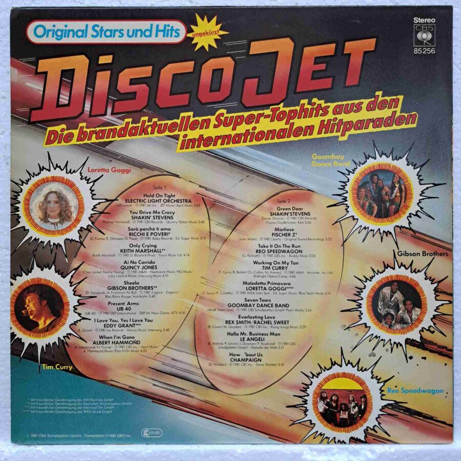 Disco Jet SKU4 (3) Disco Jet - Super-Tophits - UB 40, Eddy Grant, Albert Hammond, Shakin’ Stevens, Tim - Disc VINIL LP VG+