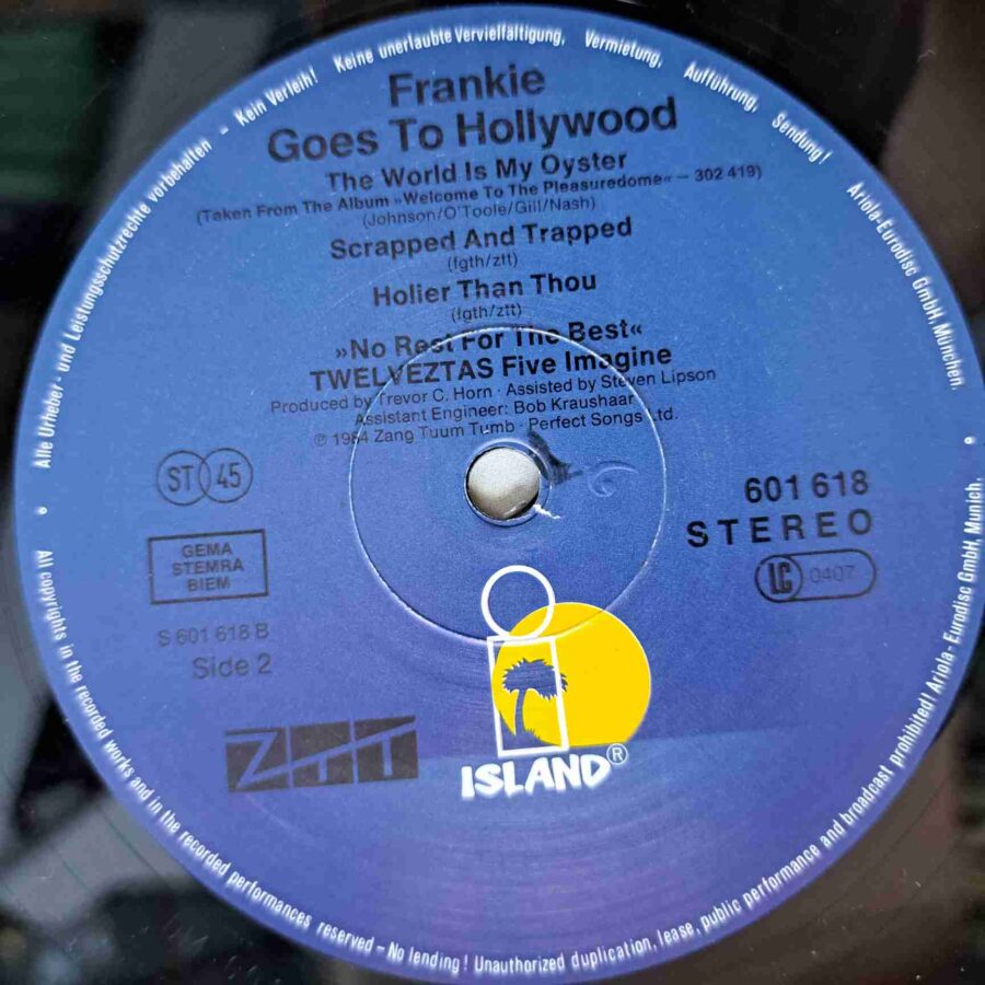 Frankie Goes To Hollywood – The Power Of Love SKU4 (1) Frankie Goes To Hollywood – The Power Of Love - Disc VINIL MAXI 45 RPM VG+