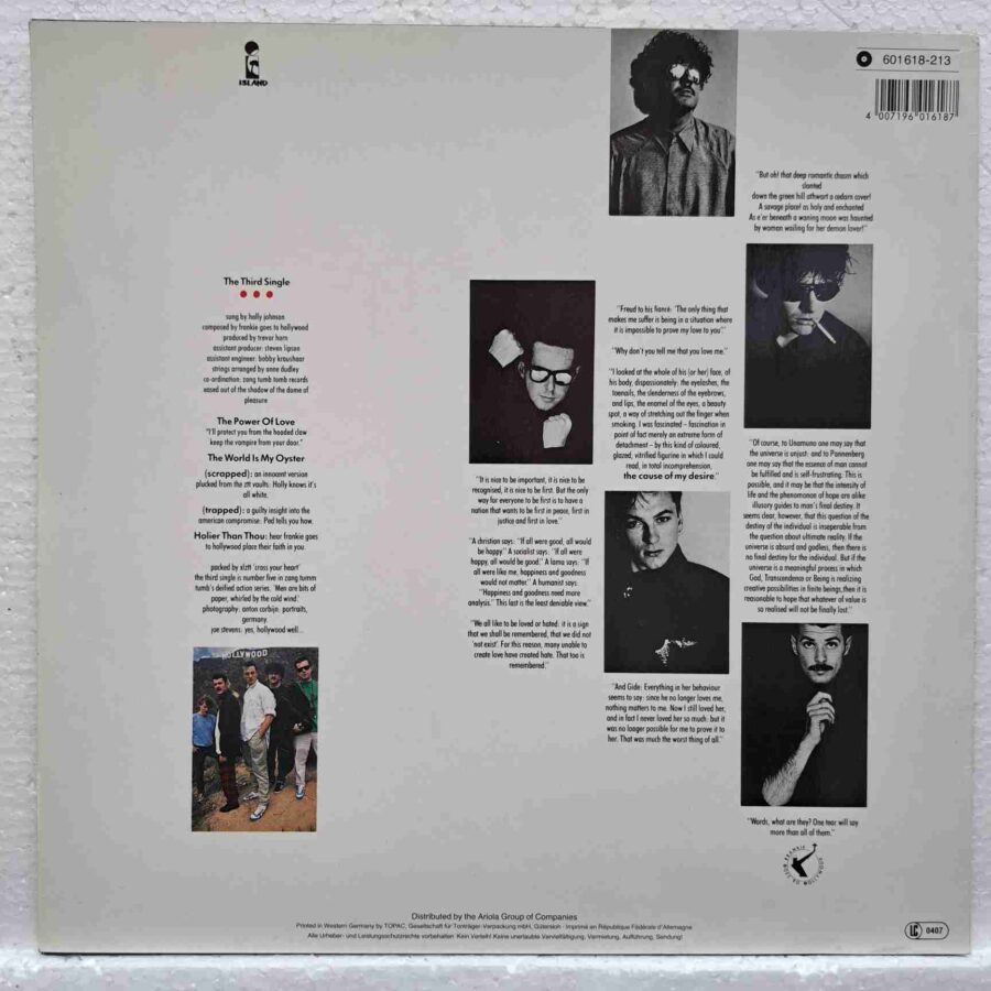 Frankie Goes To Hollywood – The Power Of Love SKU4 (2) Frankie Goes To Hollywood – The Power Of Love - Disc VINIL MAXI 45 RPM VG+