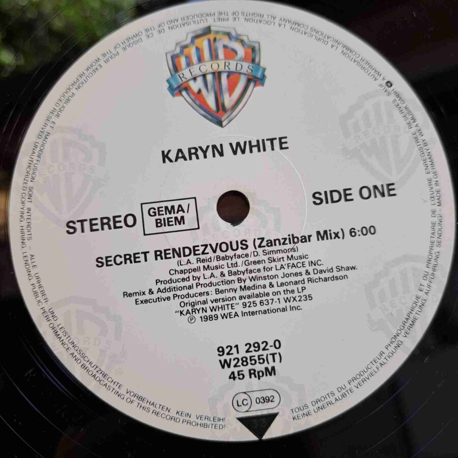 Karyn White – Secret Rendezvous - The Remixes SKU4 (1) Karyn White – Secret Rendezvous - The Remixes - Disc VINIL MAXI 45 RPM VG+