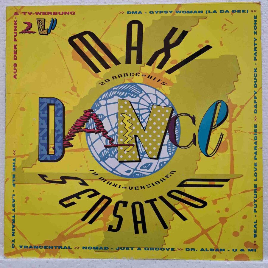 Maxi Dance Sensation 4 SKU2 (2) Maxi Dance Sensation 4 - Massive Attack, Seal, Dr. Alban, The KLF, MC Hammer - Disc VINIL 2LP VG+