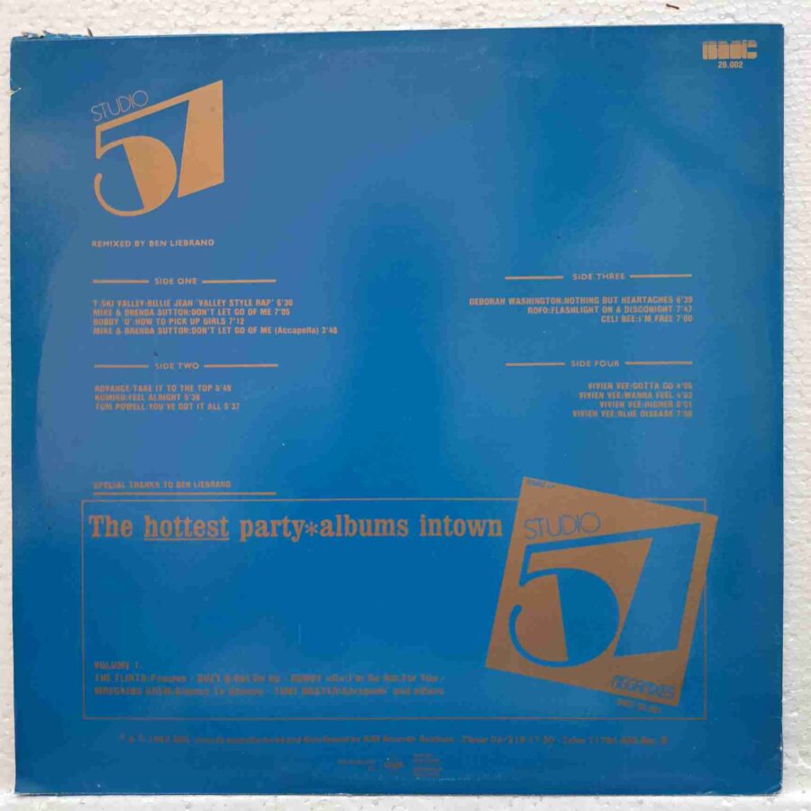Studio 57 Vol 2 SKU2 (3) Studio 57 Vol 2 - Mike & Brenda Sutton, Vivien Vee, Bobby 'O', Deborah Washington, Komiko - Disc VINIL 2LP VG+