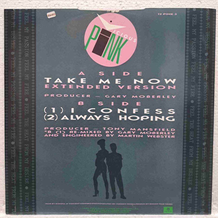 Vicious Pink – Take Me Now (Extended Version) SKU13 (3) Vicious Pink – Take Me Now (Extended Version) - Disc VINIL MAXI 45 RPM VG+ UK