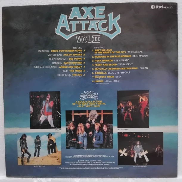 Axe Attack Vol II - Rainbow, Motörhead, Black Sabbath, Samson - Disc VINIL LP VG+