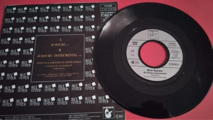 Blue System – 48 Hours - Disc VINIL Single VG VG+ (1) Blue System – 48 Hours - Disc VINIL Single 7" VG VG+