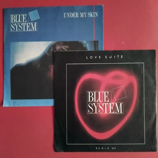 Blue System – Love Suite (Remix '89) și Blue System – Under My Skin (2) Blue System – Love Suite (Remix '89)/Under My Skin - Discuri VINIL Single 7" VG VG+