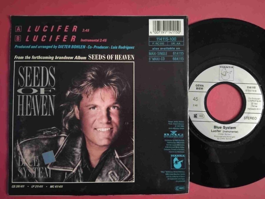 Blue System – Lucifer (2) Blue System – Lucifer - Disc VINIL Single 7" VG+
