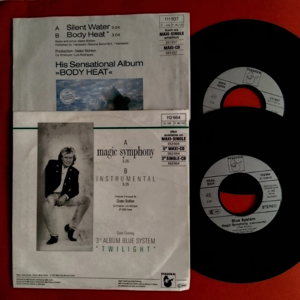 Blue System – Silent Water/Magic Symphony - Discuri VINIL Single 7" VG VG+
