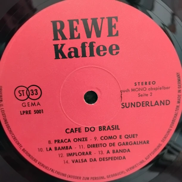Cafe Do Brasil SKU9 (1) Cafe Do Brasil - Meirelles E Sua Orquestra, Alcides Gerardi, Banda do Canecão, Emilinha Borba - Disc VINIL LP VG+