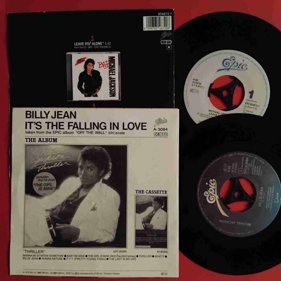 Michael Jackson – Leave Me AloneBillie Jean (2) Michael Jackson – Leave Me Alone/Billie Jean - Discuri VINIL Single 7" VG+