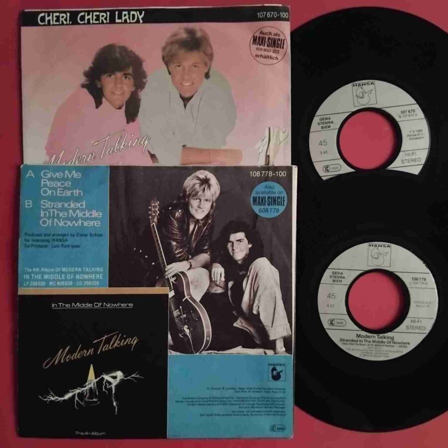 Modern Talking – Cheri, Cheri Lady/Give Me Peace On Earth - Discuri VINIL Single 7" VG+