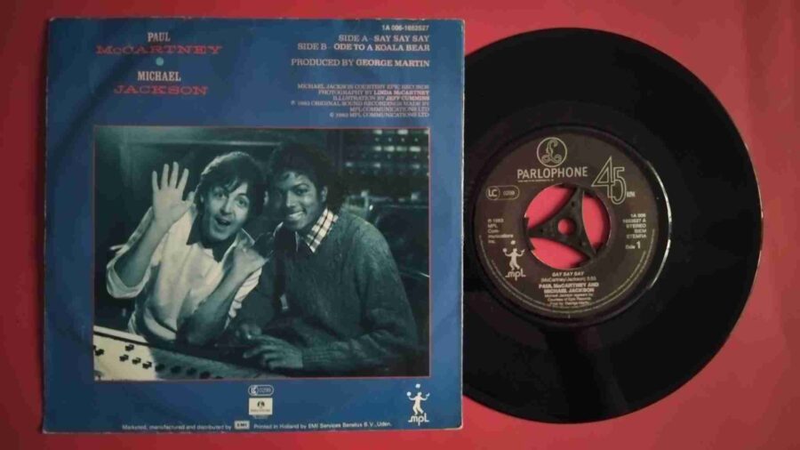 Paul McCartney And Michael Jackson – Say Say Say (2) Paul McCartney And Michael Jackson – Say Say Say - Disc VINIL Single 7" VG+