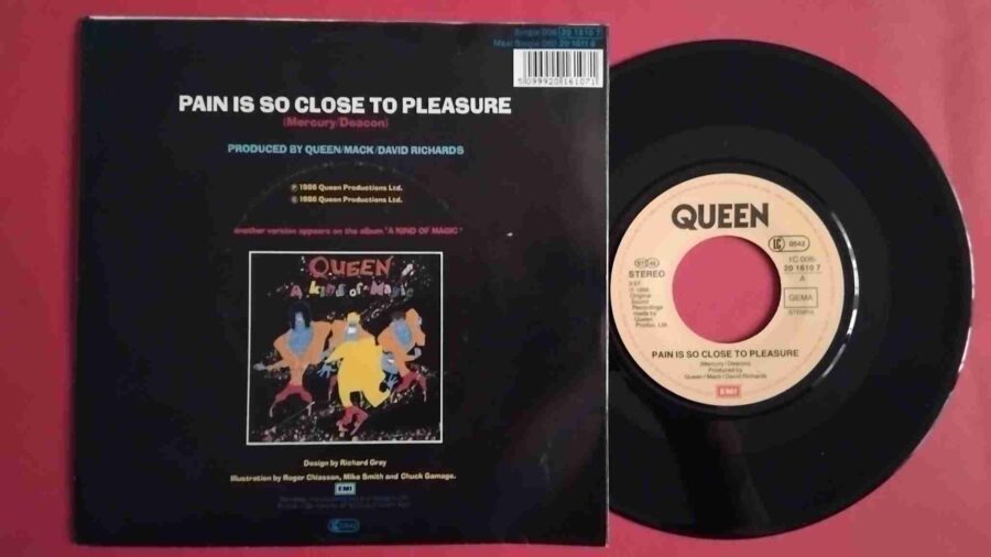 Queen – Pain Is So Close To Pleasure - Disc VINIL Single 7" VG+