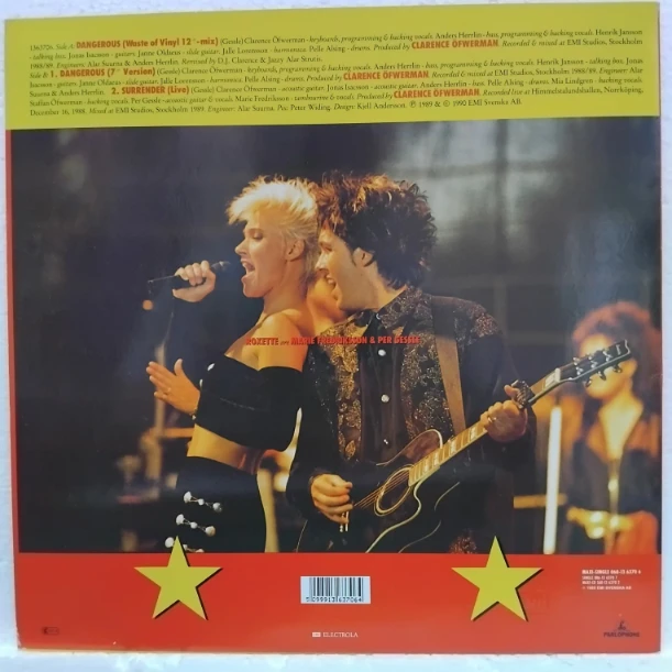 Roxette – Dangerous - Disc VINIL MAXI 45 RPM VG+