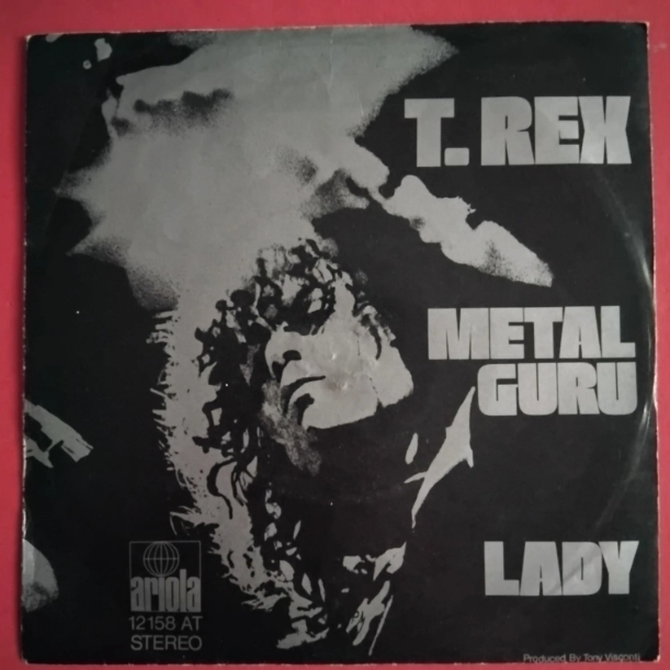 T. Rex – Metal Guru - Disc VINIL Single 7" VG VG+