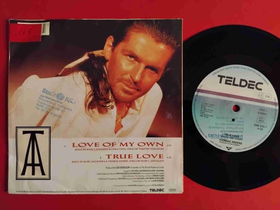 Thomas Anders – Love Of My Own - Disc VINIL Single 7" VG+
