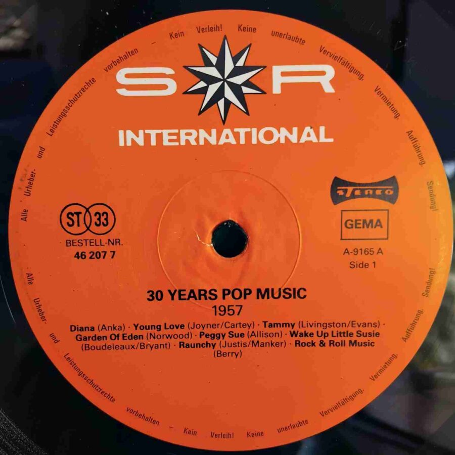30 Years Popmusic 1957 SKU8 (1) 30 Years Popmusic 1957 - Chuck Berry, Buddy Holly, Little Richard, Jerry Lee Lewis - Disc Vinil LP EX
