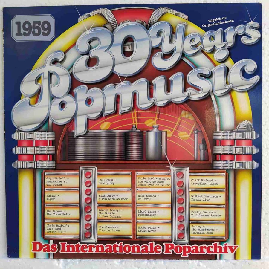 30 Years Popmusic 1959 SKU8 (2) 30 Years Popmusic 1959 - Guy Mitchell, Paul Anka, Neil Sedaka, Cliff Richard - Disc Vinil LP EX