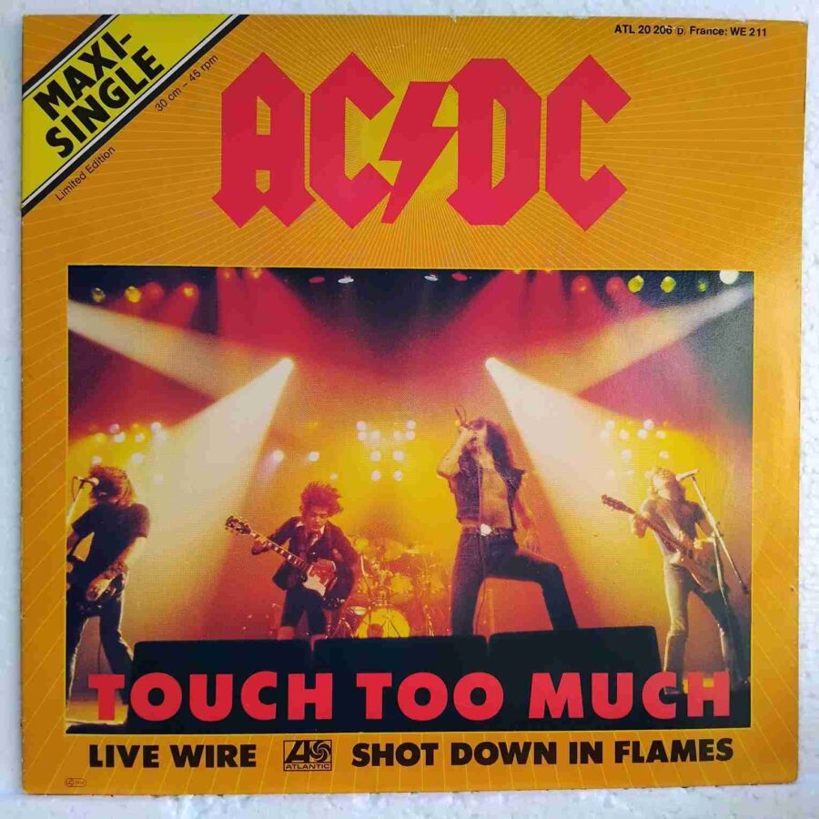 ACDC – Touch Too Much SKU8 (2) AC/DC – Touch Too Much - Disc Vinil MAXI 45 RPM EX