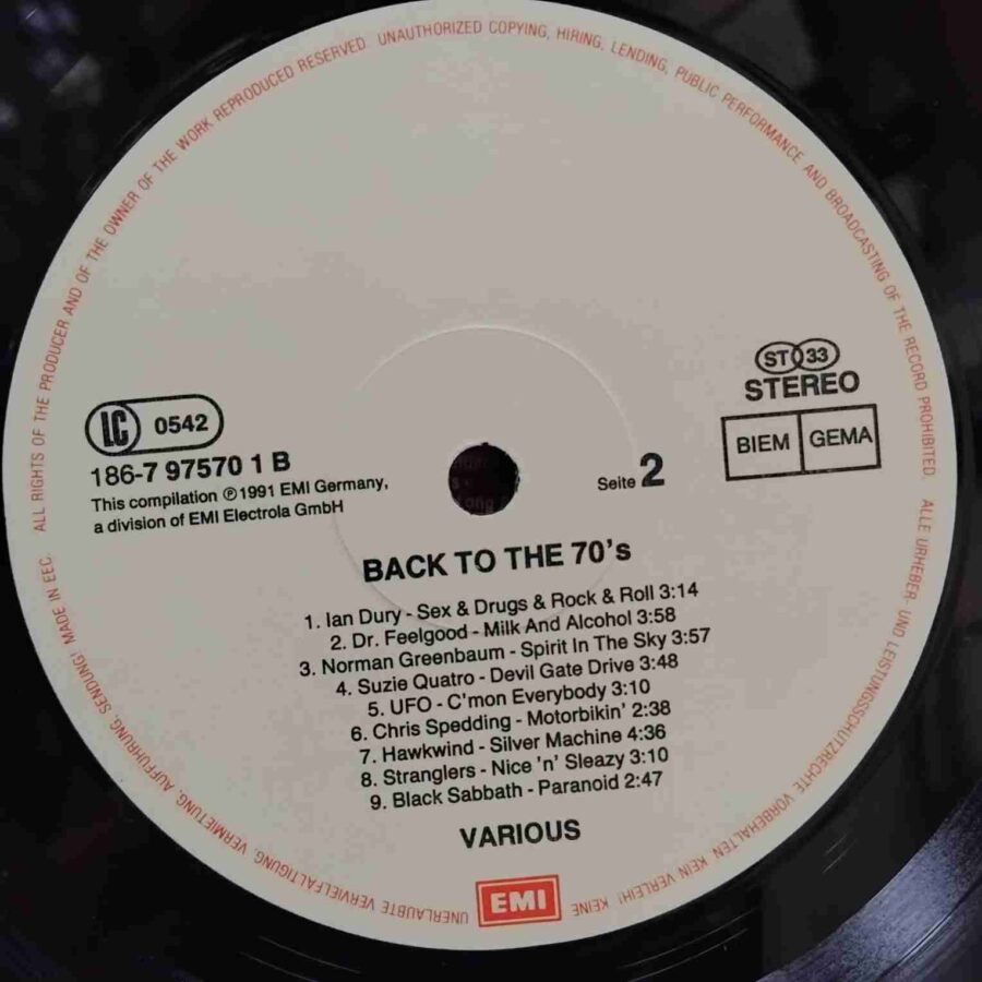 Back To The 70's SKUX (1) Back To The 70's - Queen, Deep Purple, Eagles, Blondie - Disc VINIL 2LP VG VG+