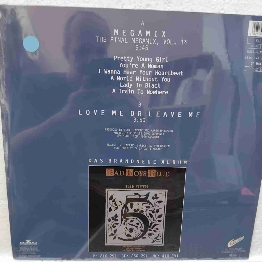 Bad Boys Blue – Mega-Mix Vol. 1 (The Final Megamix, Vol. 1) SKURESIGILAT (3) Bad Boys Blue – Mega-Mix Vol. 1 (The Final Megamix, Vol. 1) - Disc VINIL MAXI 45 RPM VG (resigilat)