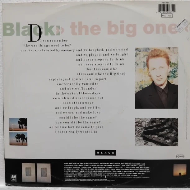 Black – The Big One SKU7 (3) Black – The Big One - Disc VINIL MAXI 45 RPM VG VG+