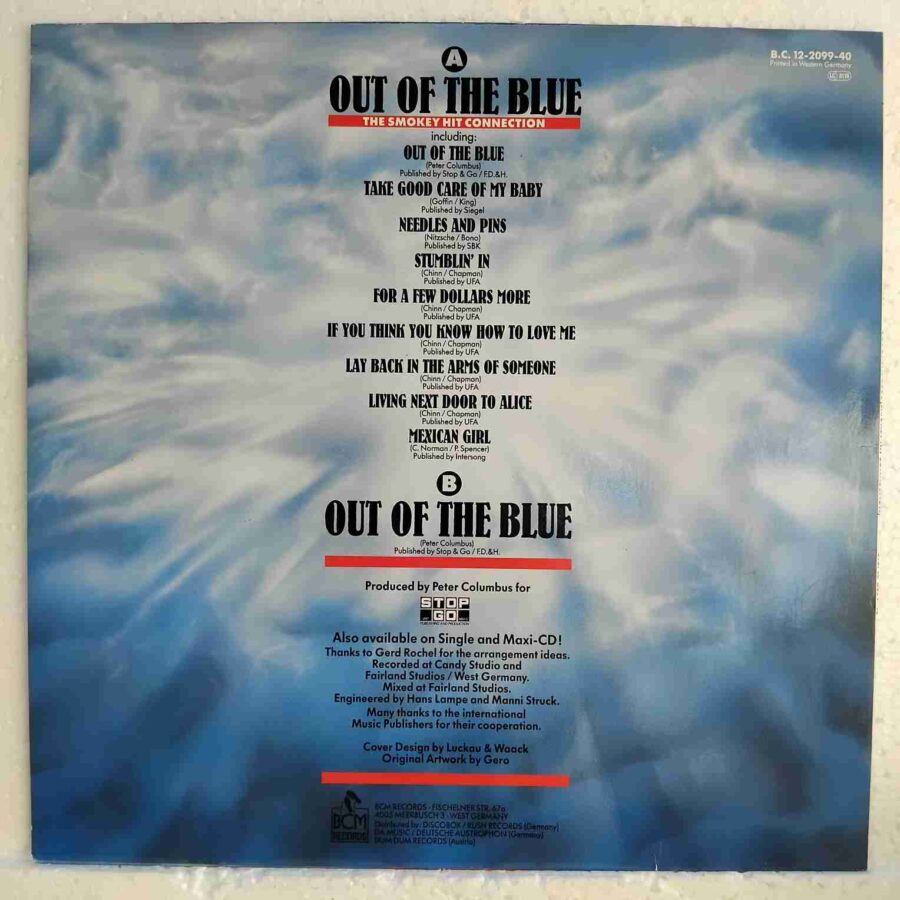 Cue – Out Of The Blue (The Smokey Hit Connection) SKU8 (3) Cue – Out Of The Blue (The Smokey Hit Connection) - Disc Vinil MAXI 45 RPM EX