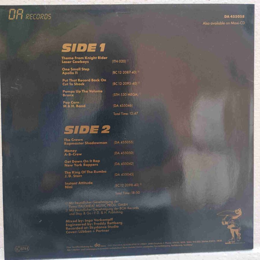 DA Maxi-Dance-Mix Vol. 5 - Laser Cowboys, Apollo 11, Bronx, M & H. Band - Disc VINIL LP VG+