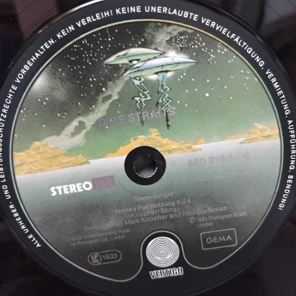 Dire Straits – Money For Nothing (Full Length Version) - Disc VINIL MAXI 45 RPM VG VG+