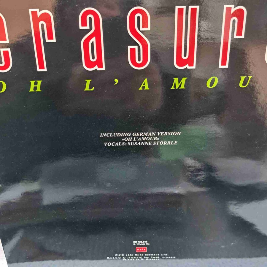 Erasure – Oh L'Amour (3) Erasure – Oh L'Amour - Disc VINIL MAXI 45 RPM EX