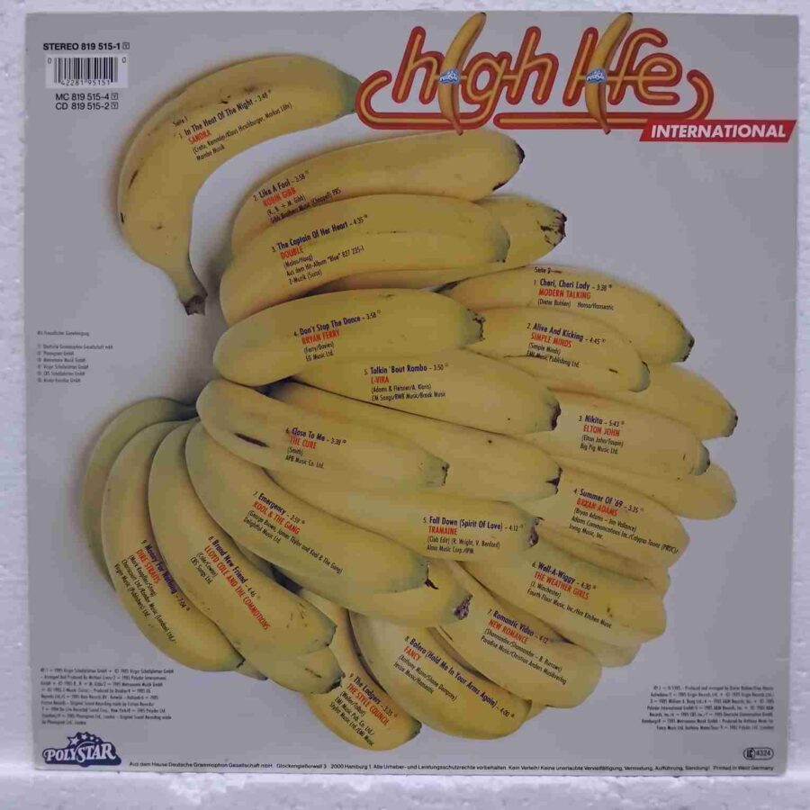 High Life - 18 Affenschrille Hitbananen  - Disc VINIL LP  VG+   819 515