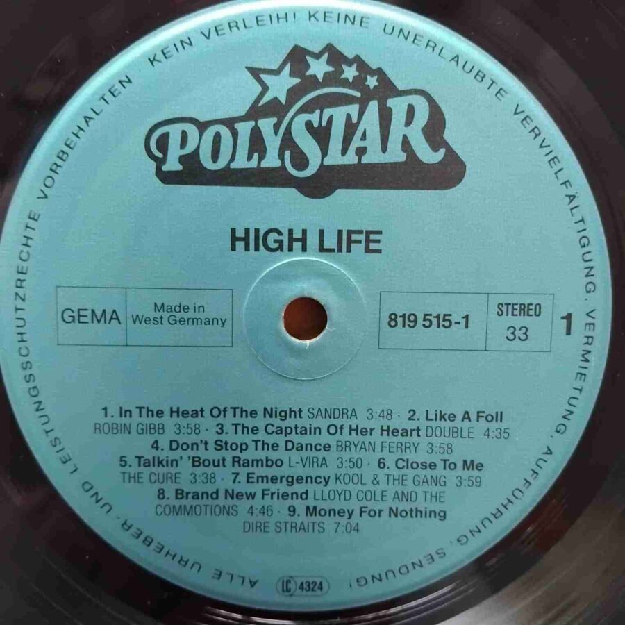 High Life - 18 Affenschrille Hitbananen  - Disc VINIL LP  VG+   819 515