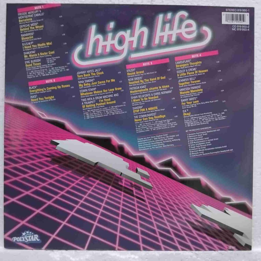 High Life - Freddie Mercury, Depeche Mode, INXS, Barry White - Disc VINIL 2LP VG VG+