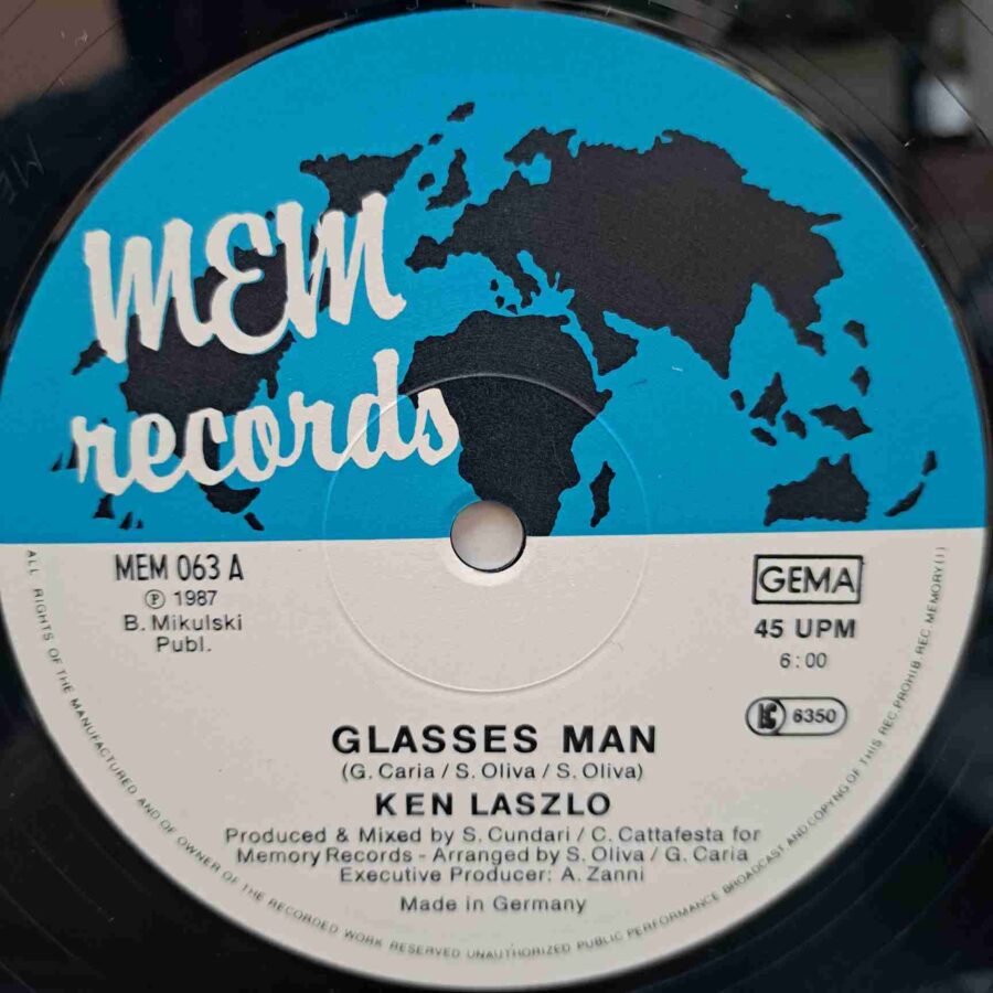 Ken Laszlo – Glasses Man (1) Ken Laszlo – Glasses Man - Disc VINIL MAXI 45 RPM EX