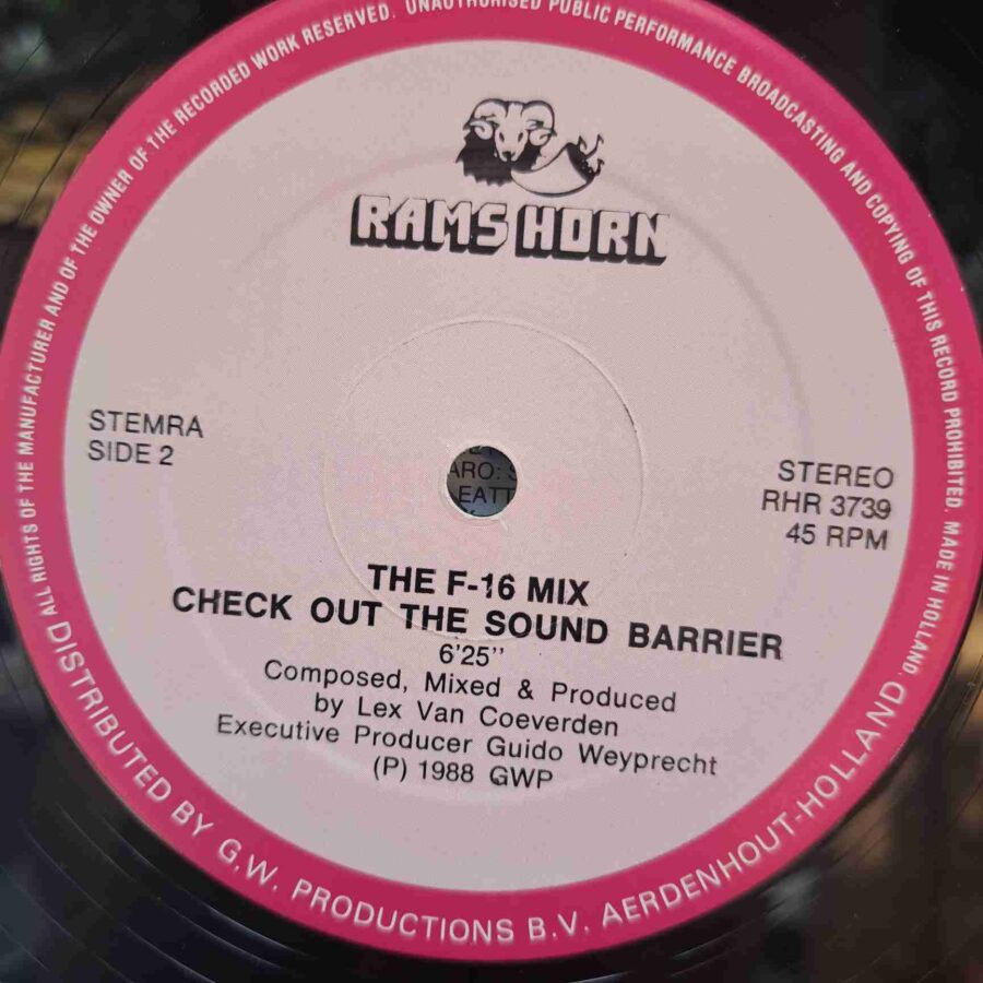 Lex Van Coeverden – The F16 Mix (Check Out The Sound Barrier) SKU4 (1) Lex Van Coeverden – The F16 Mix (Check Out The Sound Barrier) - Disc VINIL MAXI 45 RPM VG+