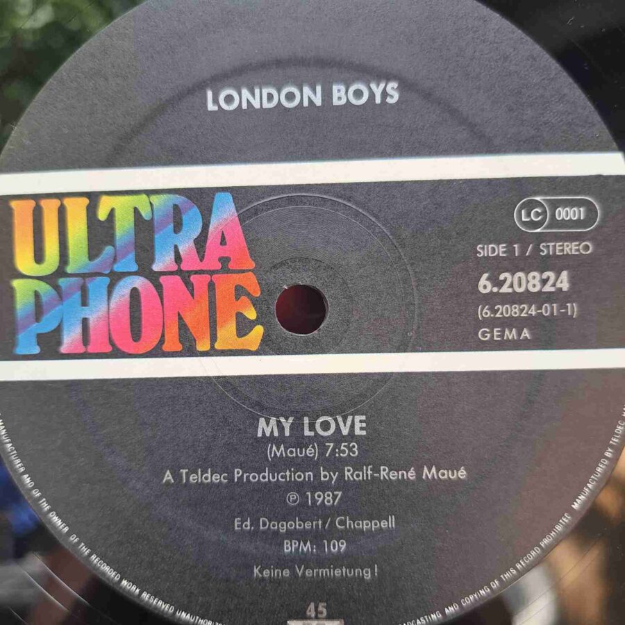 London Boys – My Love SKU4 (1) London Boys – My Love - Disc VINIL MAXI 45 RPM VG+