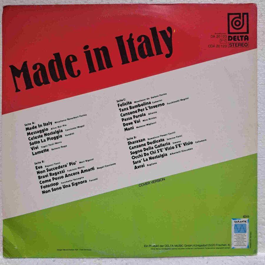 Made In Italy SKU4 (3) Made In Italy - Eva, Felicita, Sharazan - Disc VINIL 2LP VG+