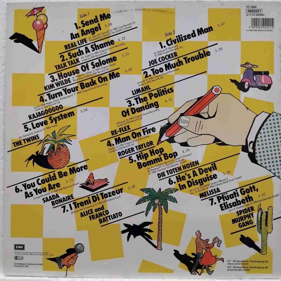 New Hits Summer '84 SKU9 (3) New Hits Summer '84 - Talk Talk, Kim Wilde, Kajagoogoo, Joe Cocker - Disc Vinil LP VG+