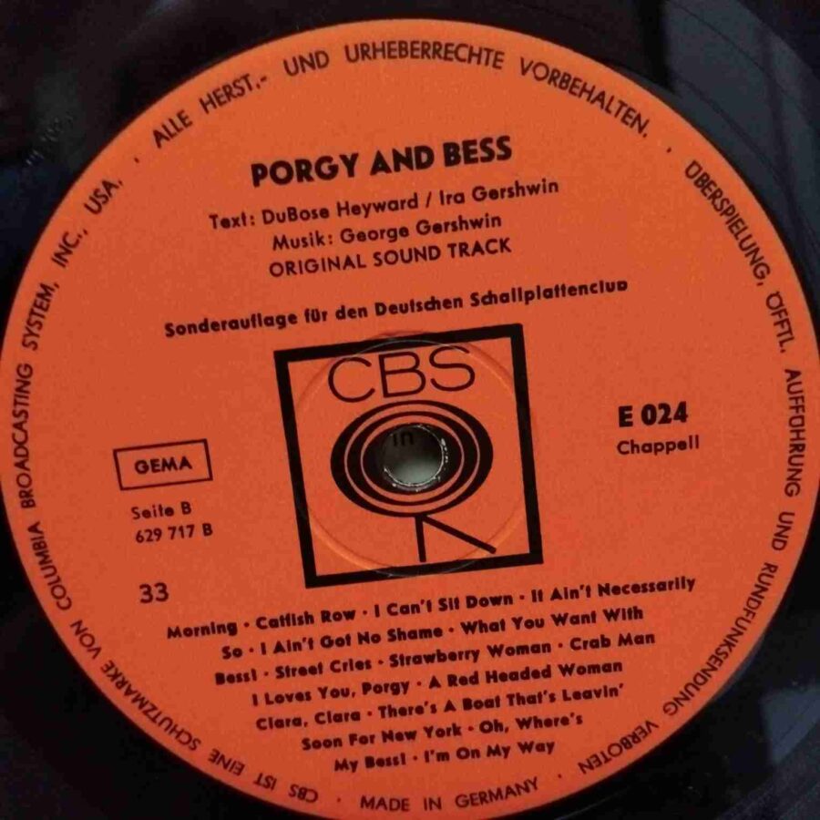 Porgy And Bess SKUX (1) Porgy And Bess - George Gershwin, Leontyne Price, Ella Fitzgerald, Louis Armstrong - Disc VINIL LP VG