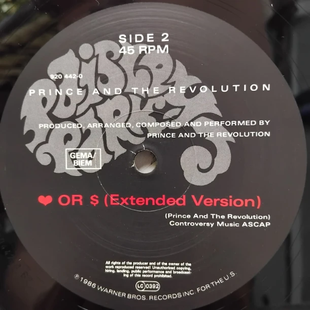 Prince And The Revolution – Kiss SKU7 (1) Prince And The Revolution – Kiss - Disc VINIL MAXI 45 RPM VG VG+ US