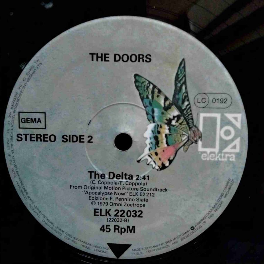 The Doors – The End  Delta - Disc VINIL MAXI 45 RPM VG VG+
