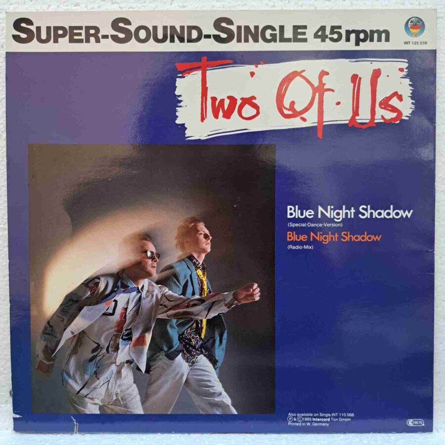Two Of Us – Blue Night Shadow (2) Two Of Us – Blue Night Shadow - Disc VINIL MAXI 45 RPM EX blue transparent