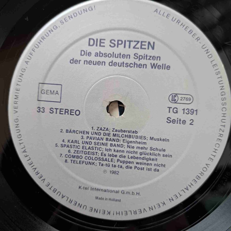 Die Neuen Spitzen SKU4 (1) Die Neuen Spitzen – Falco, ZaZa, Pavian Band, Clinch - Disc VINIL LP VG+
