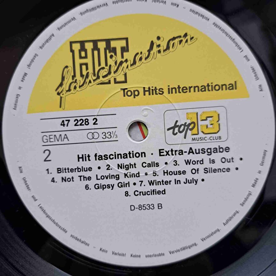 Hit Fascination Extra SKU4 (1) Hit Fascination Extra - Tina Turner, David Hasselhoff, Roxette, Erasure, Kylie Minogue – Disc VINIL LP VG+