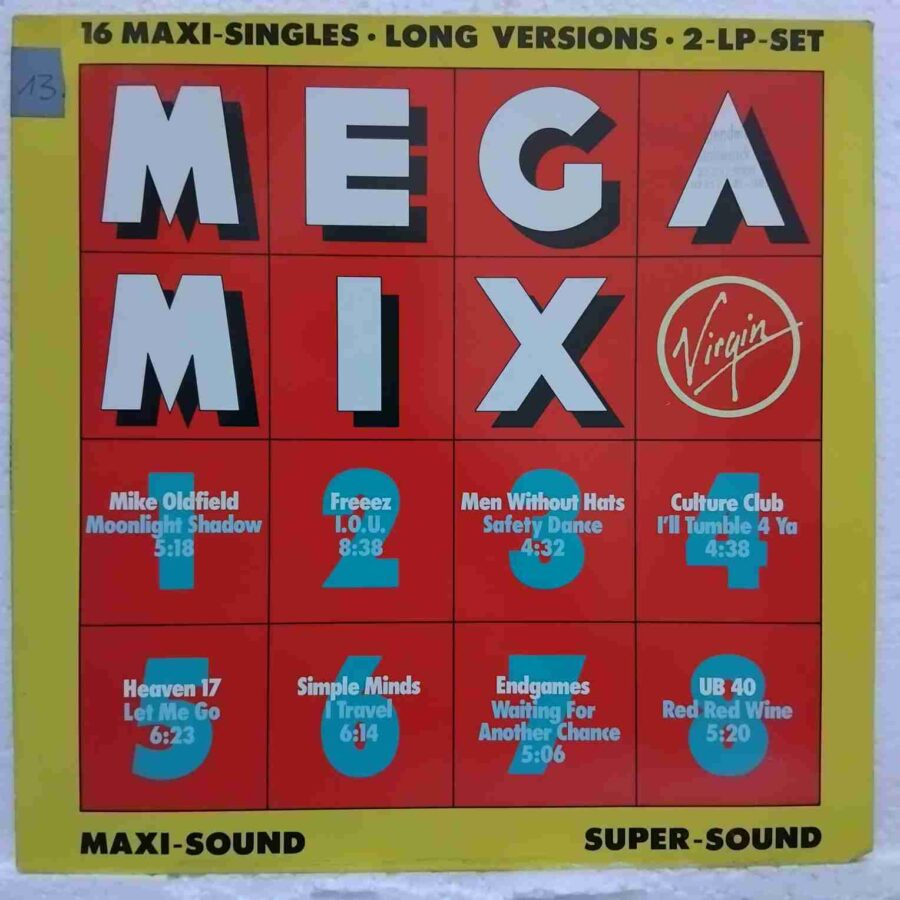 Megamix 1983SKU5 (2) Megamix 1983 – (16 Maxi-Singles) Culture Club, Mike Oldfield, UB40, Simple Minds - Disc VINIL 2LP VG VG+