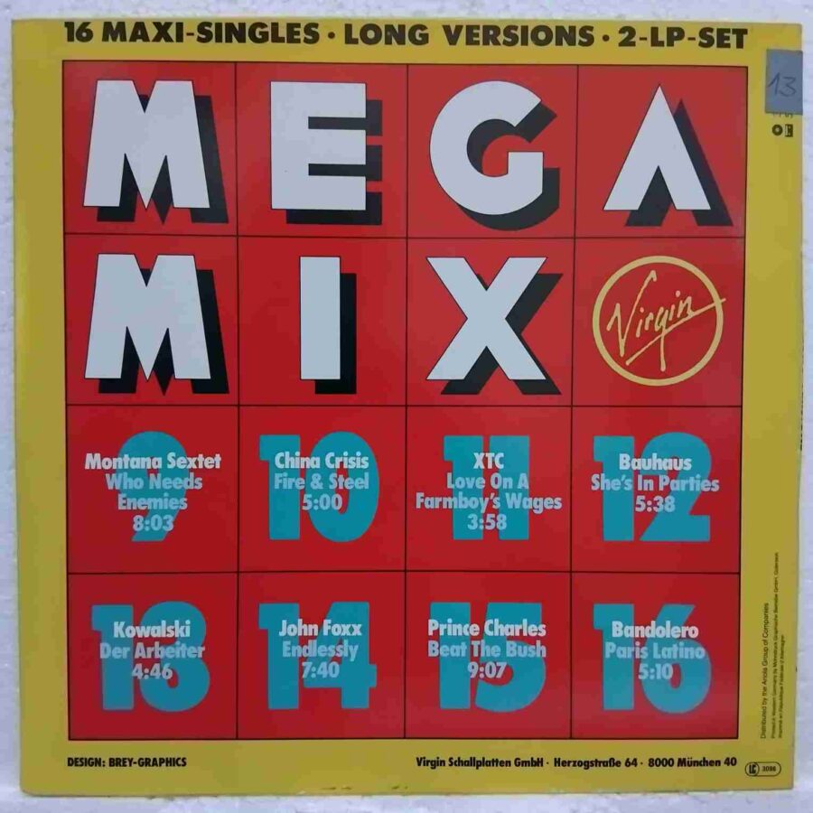 Megamix 1983SKU5 (3) Megamix 1983 – (16 Maxi-Singles) Culture Club, Mike Oldfield, UB40, Simple Minds - Disc VINIL 2LP VG VG+